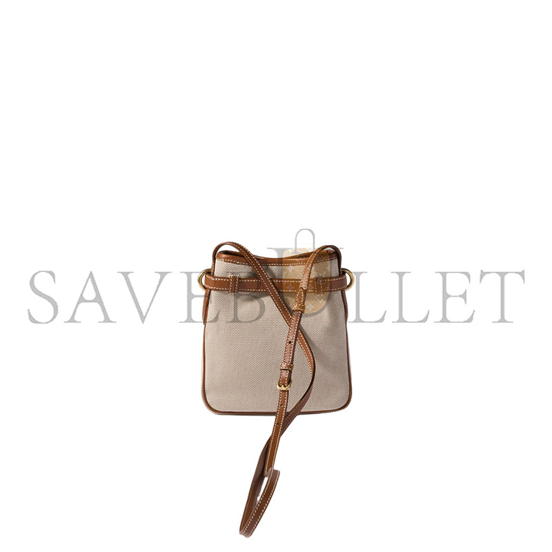 MIU MIU CANVAS AND LEATHER POUCH 5NR461 (19*17*4.5cm) MIU MIU CANVAS AND LEATHER POUCH 5NR461 (19*17*4.5cm)